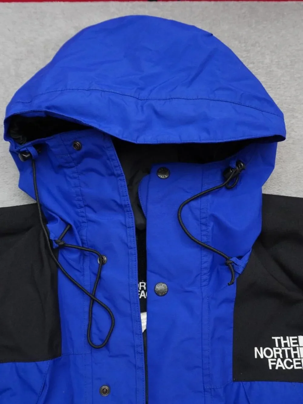 Vintage 90s The North Face Gore-Tex Mountain Light Hooded Jacket Men Small Blue